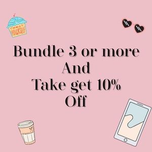 Bundle 3 or more and save 10% on your purchase!!!